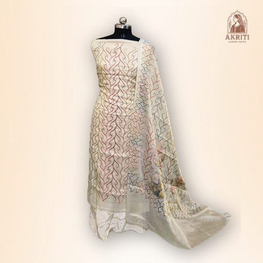 Digital Printed Wheat Suit